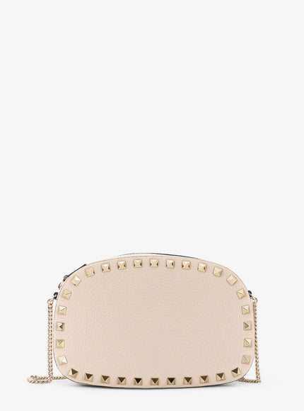 Valentino Garavani Rockstud Valentino Garavani Mini Leather Crossbody Bag Uni Light Ivory