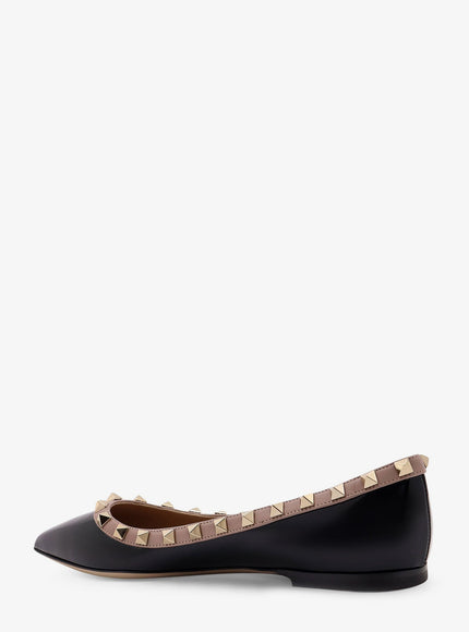 Valentino Garavani Rockstud Patent Leather Ballerinas