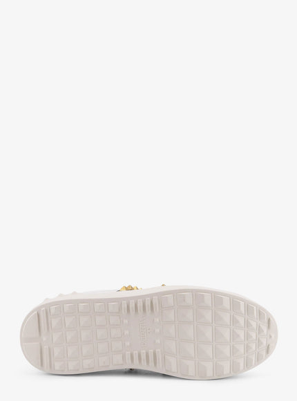 Valentino Garavani Rockstud Untitled Leather Low-Top Sneakers