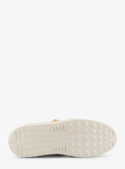 Valentino Garavani Rockstud Untitled Leather Low-Top Sneakers