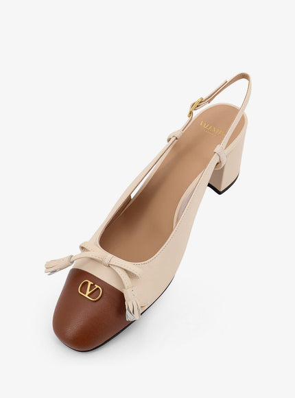 Valentino Garavani Valet Du Roi Leather Slingback Décolleté