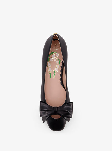 Valentino Garavani Bowow Leather Ballerinas
