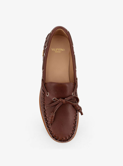 Valentino Garavani Palm Avenue Leather Loafers