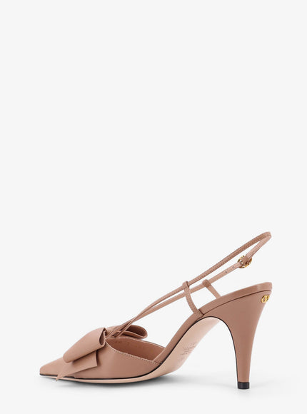 Valentino Garavani Bowow Leather Decolleté Slingback