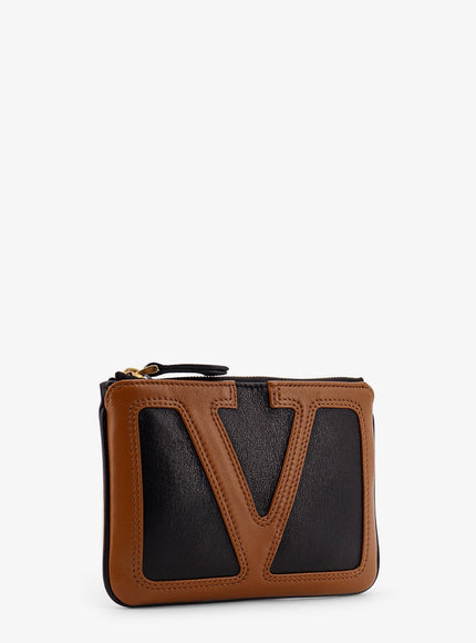 Valentino Garavani Viva Superstar Leather Clutch