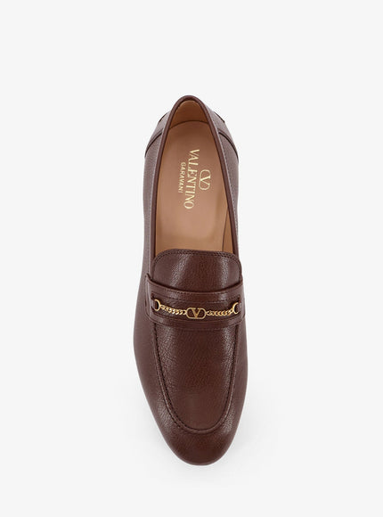 Valentino Garavani Valentino Garavani Vlogo Signature Leather Loafer