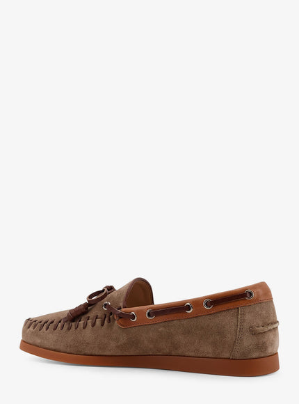 Valentino Garavani Palm Avenue Suede And Leather Loafers