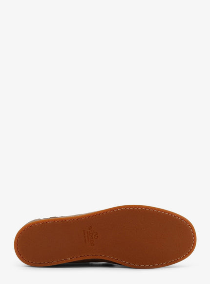 Valentino Garavani Palm Avenue Suede And Leather Loafers