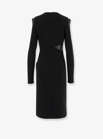 Versace Crepe Mini Dress With V-Neckline