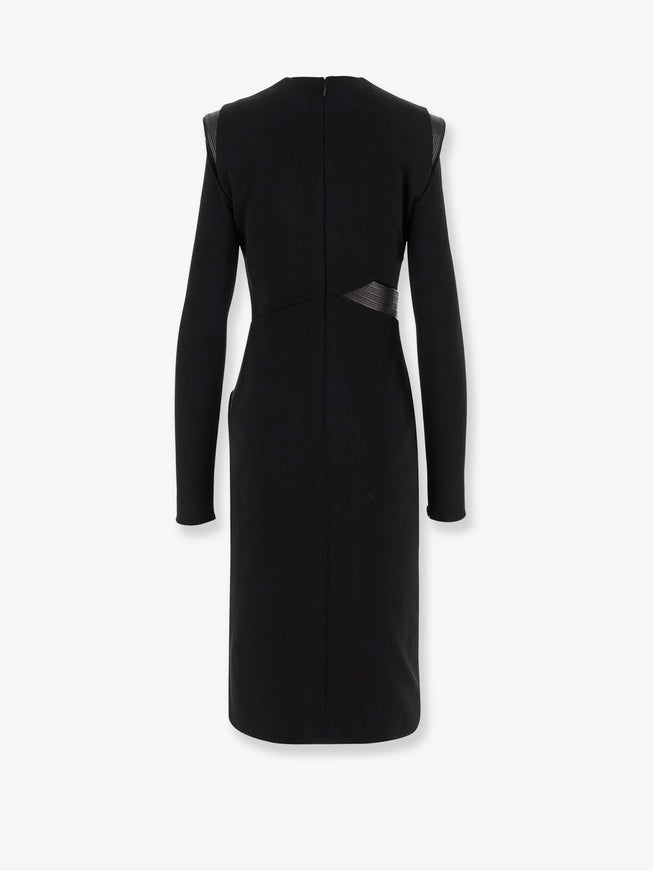 Versace Crepe Mini Dress With V-Neckline