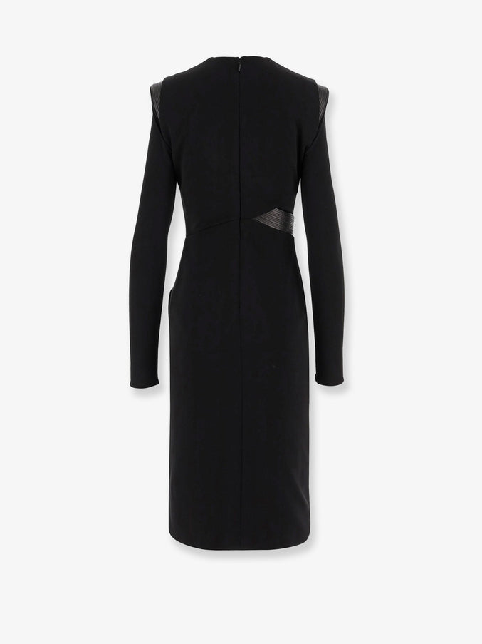 Versace Crepe Mini Dress With V-Neckline