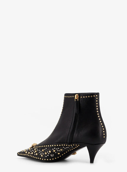 Versace Leather Ankle Boots