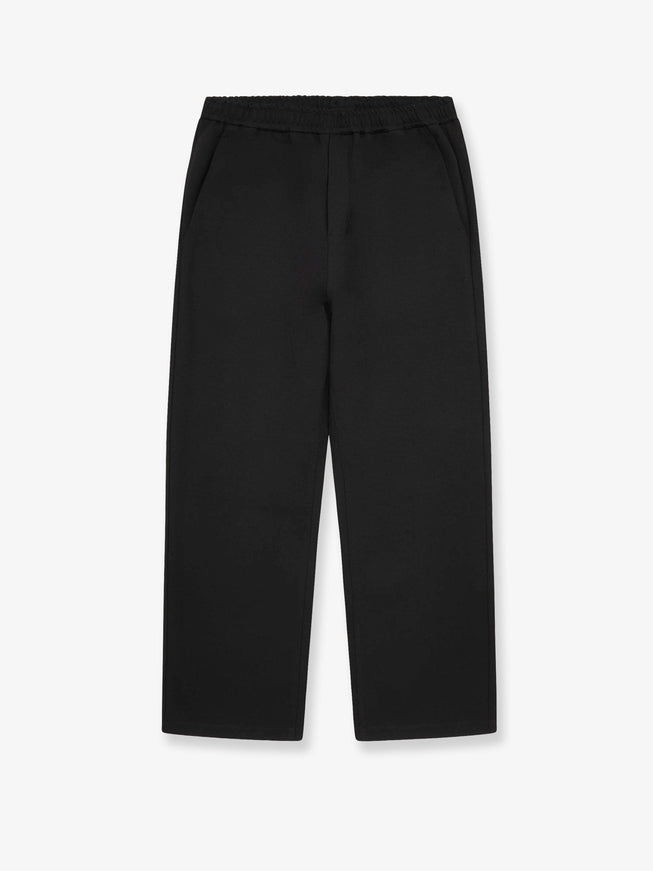 Woodbird Wbhung String Viscose Blend Trousers Nero