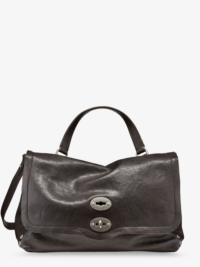 Zanellato Postina Leather Shoulder Bag Uni Browncarbone