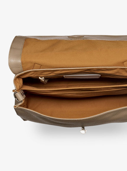 Zanellato Postina M Leather Crossbody Bag With Double Shoulder Strap