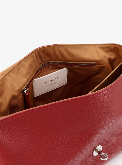 Zanellato Postina M Leather Crossbody Bag With Double Shoulder Strap