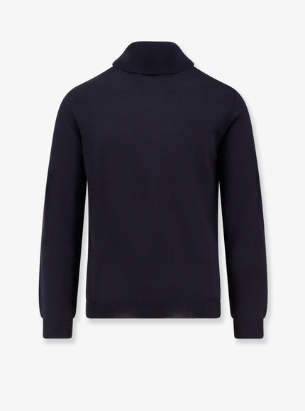 Zanone Virgin Wool Turtleneck Blu