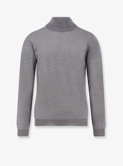 Zanone Virgin Wool Turtleneck Grigio Melange