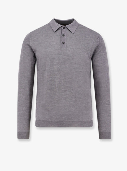 Zanone Flexwool Polo Shirt Grigio Melange
