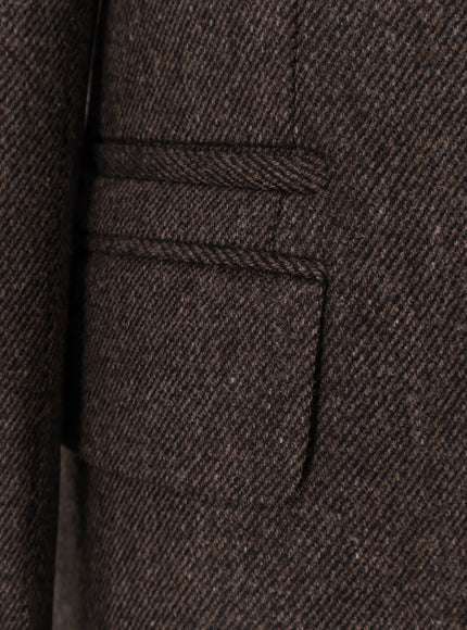 Zegna Single-Breasted Wool Coat