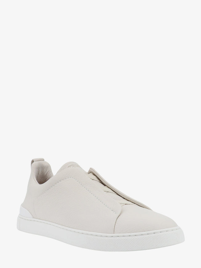 Zegna Triple Stitch Leather Sneakers