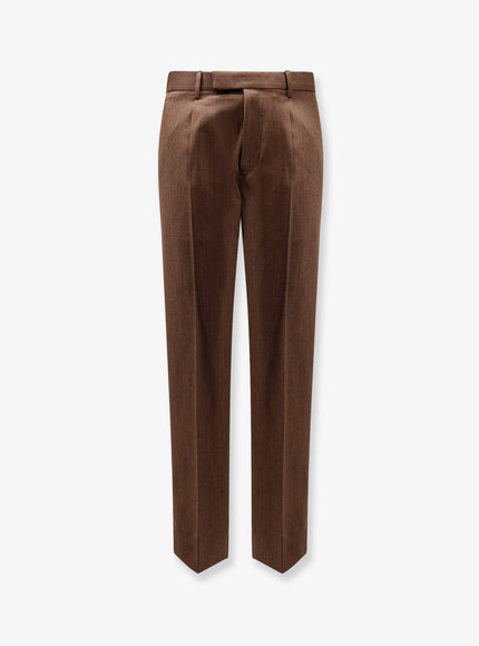 Zegna Wool Trousers Marrone