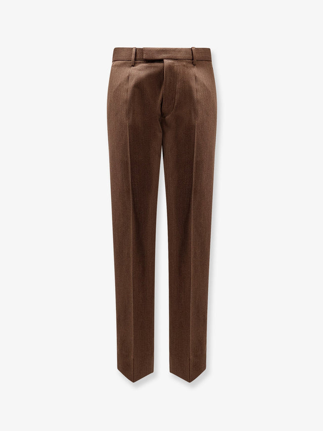 Zegna Wool Trousers Marrone