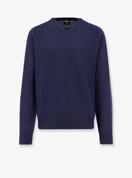 Zegna Cashmere Sweater Blu