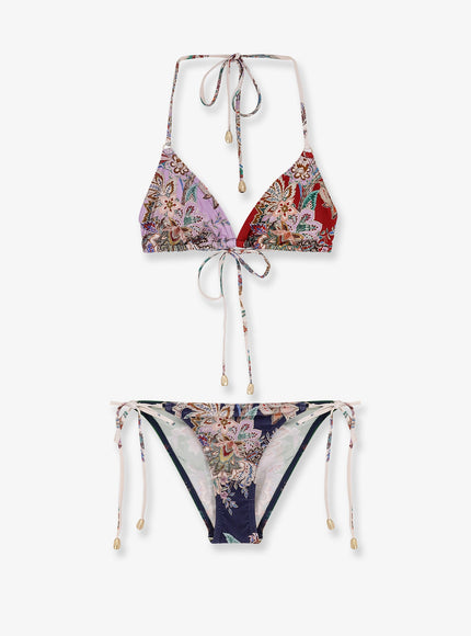Zimmermann Rhiannon Nylon Bikini Spliced