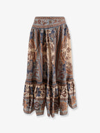 One Size / Blue/Cream Indienne Floral