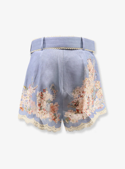 Zimmermann Cascadian Tuck Ramie Shorts