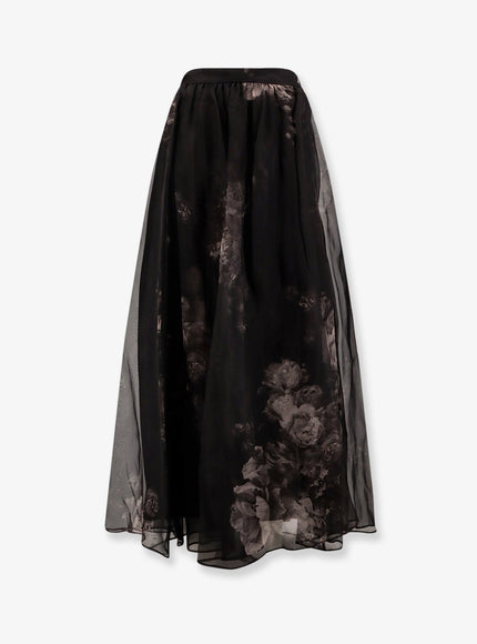 Zimmermann Hypnotic Maxi Skirt Silk Long Skirt Ghost Floral