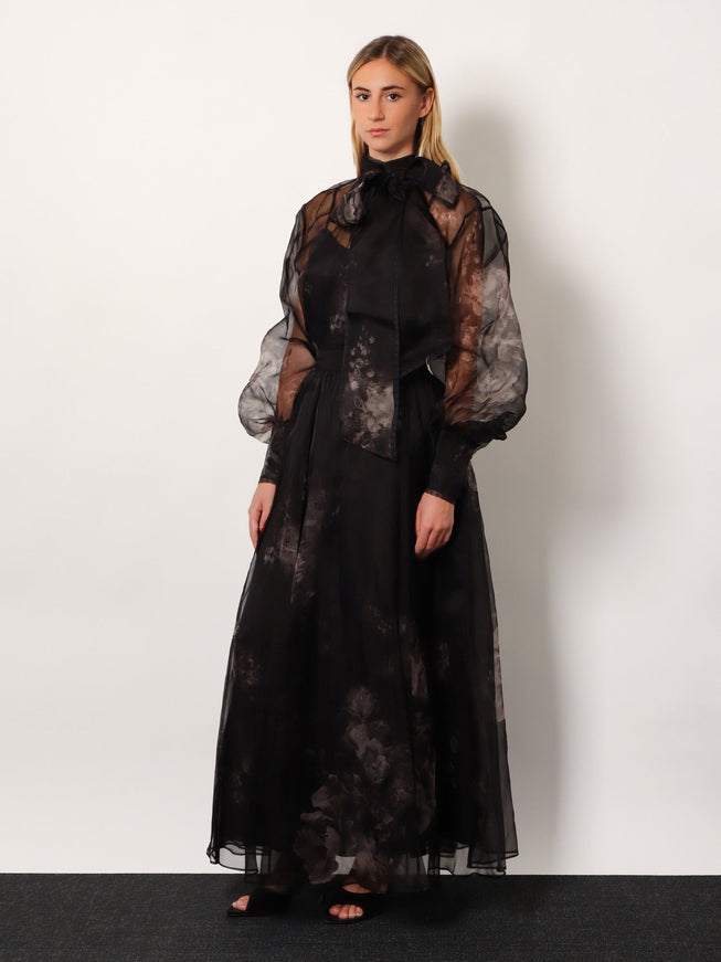 Zimmermann Hypnotic Maxi Skirt Silk Long Skirt