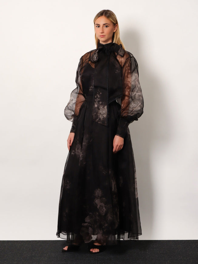 Zimmermann Hypnotic Pussybow Blouse Silk Shirt