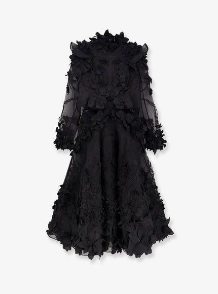 Zimmermann Hypnotic Applique Dress Long Dress 1 Black