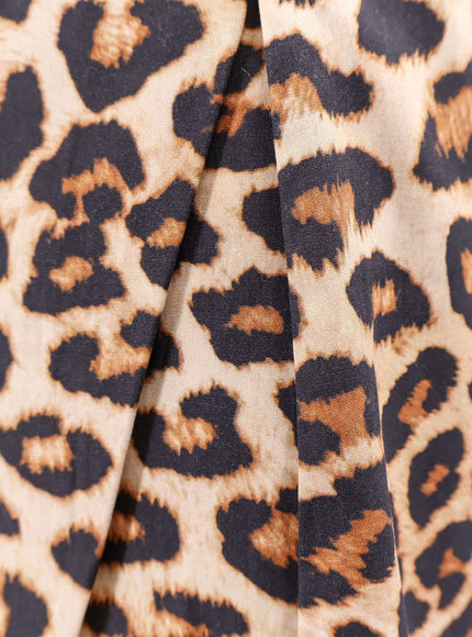 A Paper Kid Cotton Bermuda Shorts With Animalier Print