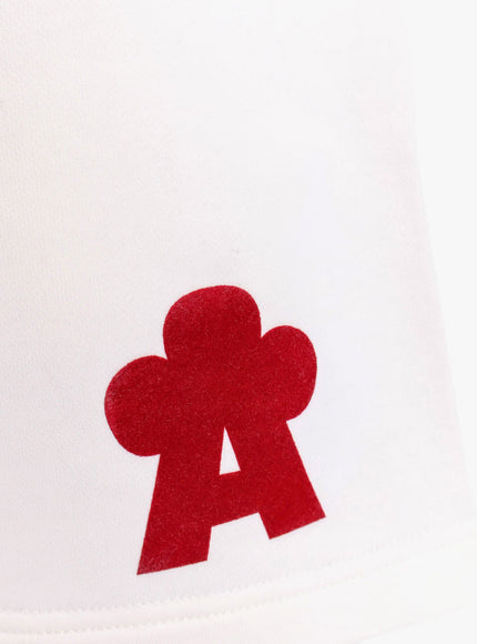 A Paper Kid Cotton Jogging Bermuda Shorts With Logo Detail