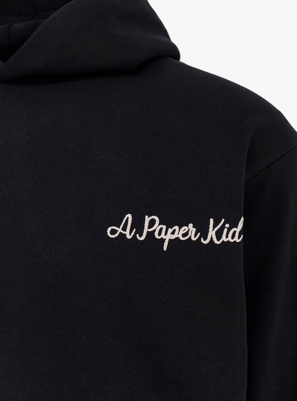 A Paper Kid Cotton Sweatshirt With Logo Embroidery On The Front