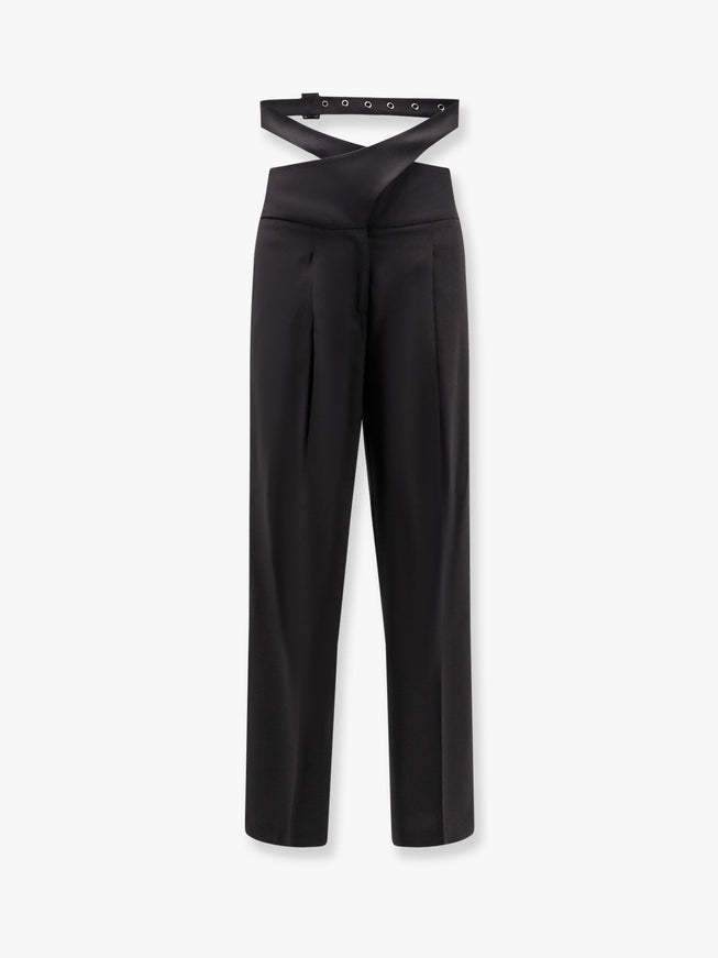 A Paper Kid Stretch Virgin Wool Trouser Nero