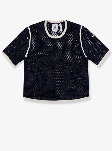 Adidas X Wales Bonner Wb Knit Tee Cotton Blend Sweater Blu