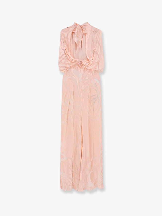 Alberta Ferretti Viscose And Silk Long Dress