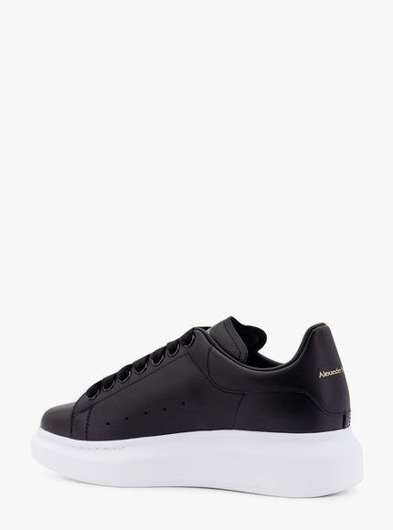 Alexander Mcqueen Larry Leather Sneakers With Logo Detail On The Back