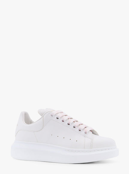 Alexander Mcqueen Larry Leather Sneakers With Logo Detail On The Back