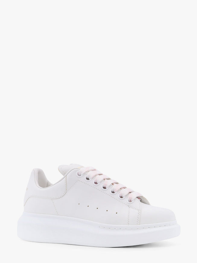 Alexander Mcqueen Larry Leather Sneakers With Logo Detail On The Back