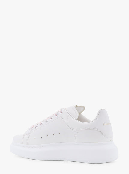 Alexander Mcqueen Larry Leather Sneakers With Logo Detail On The Back