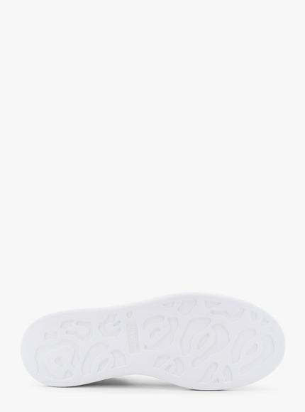 Alexander Mcqueen Larry Leather Sneakers With Logo Detail On The Back