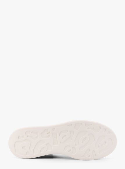 Alexander Mcqueen Oversized Suede Sneakers With Engraved Logo On The Front