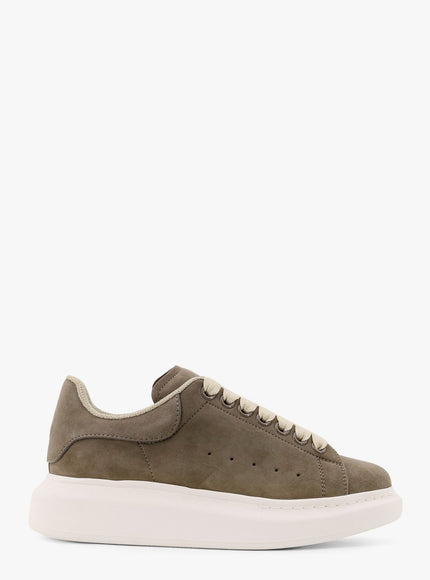 Alexander Mcqueen Oversized Suede Sneakers With Engraved Logo On The Front One Color