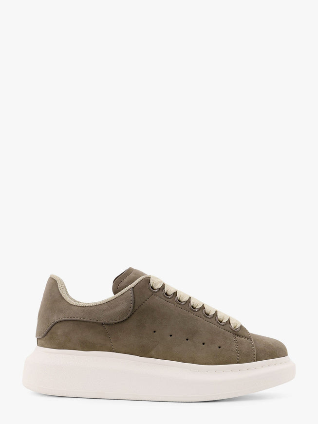 Alexander Mcqueen Oversized Suede Sneakers With Engraved Logo On The Front One Color