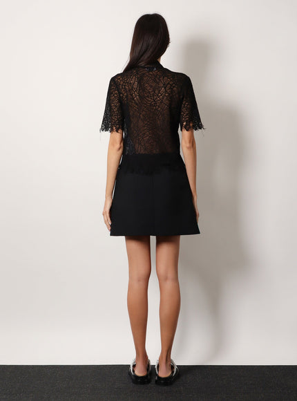 Alexander Mcqueen Mini Lenght Wool Skirt